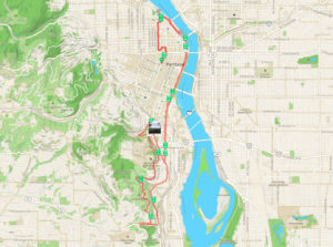 Cinco de Mayo Half Marathon Map