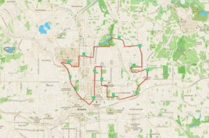 Publix Georgia Half Marathon Map