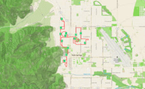 Palm Springs Half Marathon Map