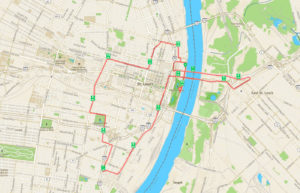 Go St Louis Half Marathon Map
