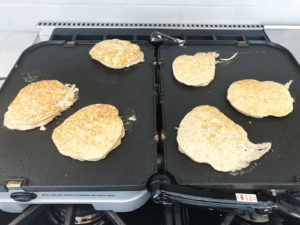 Oatmeal Cinnamon Protein Pancakes Cooking