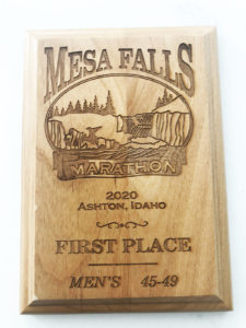 Mesa Falls Half Marathon First Place