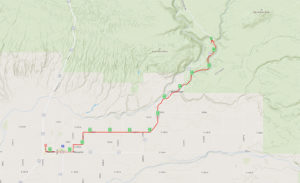 Mesa Falls Half Marathon Map